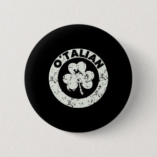 Funny Saint Patricks Day Italian Irish Relationshi 2 Inch Round Button