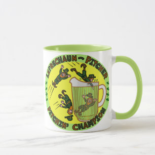Funny Saint Patrick's Day Leprechaun Pitcher Mug