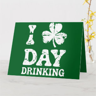 Funny Saint Patricks Day Party St Pats Funny Drink Card