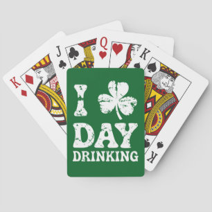 Funny Saint Patricks Day Party St Pats Funny Drink Playing Cards