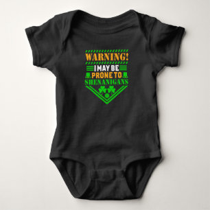 Funny Saint Patrick's Day word art Baby Bodysuit