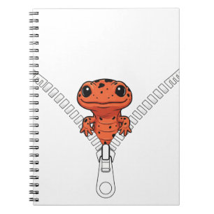 Funny Salamander Peek Notebook