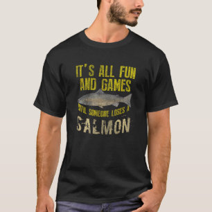 Funny Salmon Fishing Freshwater Saltwater Fish Ang T-Shirt