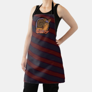 Funny "Salty" Snail Emote Apron