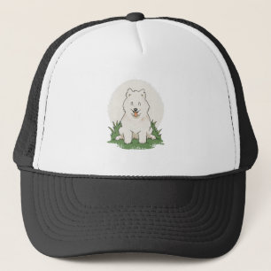 Funny Samoyed Dog Trucker Hat