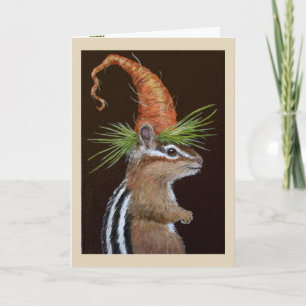 Funny Samuel the chipmunk greeting card
