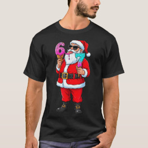 Funny Santa 67 Ice Cream Christmas Drip Xmas Teens T-Shirt