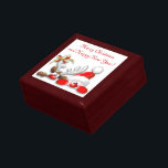 Funny Santa and Reindeer Cartoon giftbox Gift Box<br><div class="desc">Christmas Funny Santa and Reindeer Cartoon Characters orignially made on Vector Technique! Cute image for children and for funny and Happy Christmas Holidays!</div>