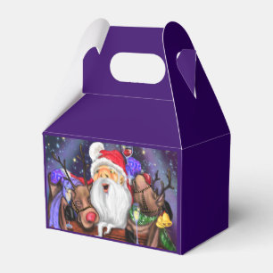 Funny Santa and Reindeers Christmas Party - Cheers Favor Box