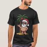 Funny Santa Beach Christmas In July Tropical Vacat T-Shirt<br><div class="desc">Funny Santa Beach Christmas In July Tropical Vacation</div>