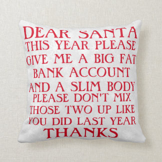Funny Santa Christmas Pillow