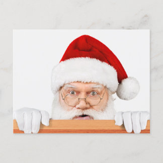 Funny Santa Christmas Postcard