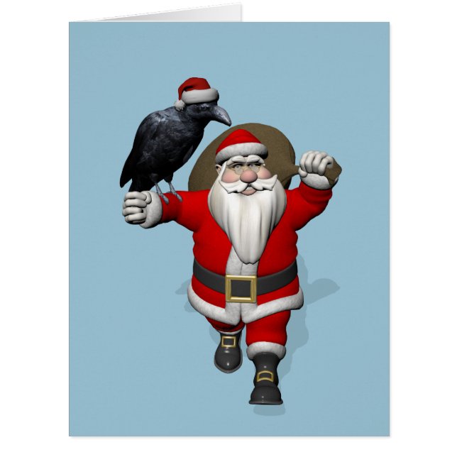 Funny Santa Claus aime Ravens (Devant)