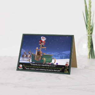 Funny Santa Claus Card