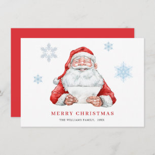 Funny Santa Claus Christmas Greeting Holiday Card