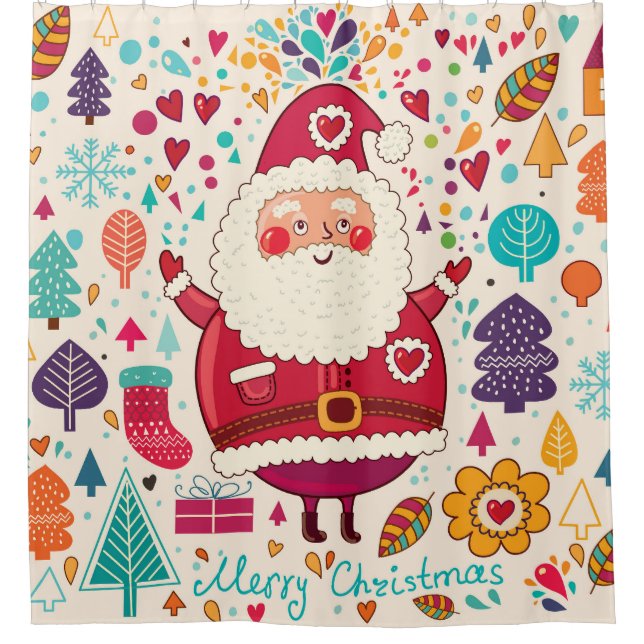 Funny Santa Claus Christmas Illustration (Front)