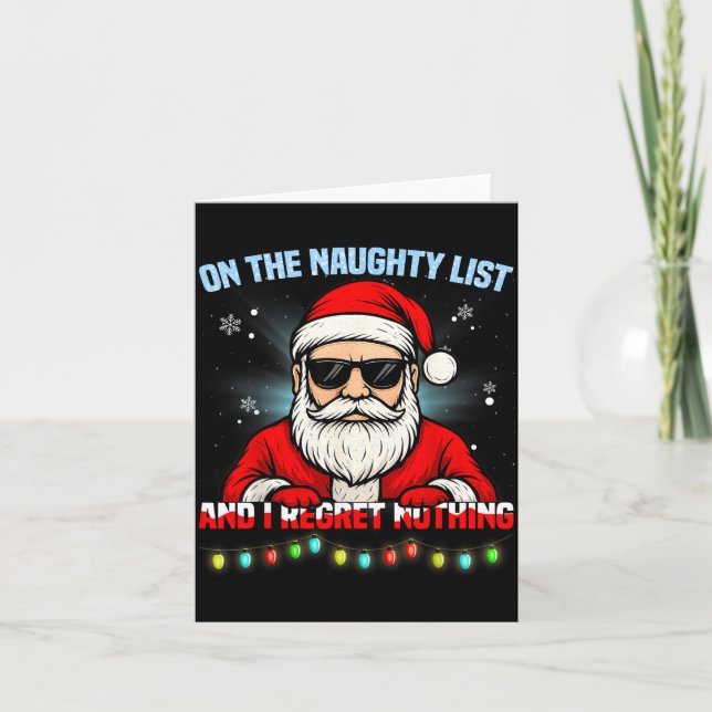 Funny Santa Claus Christmas Xmas For Men Women Boy Card (Front)
