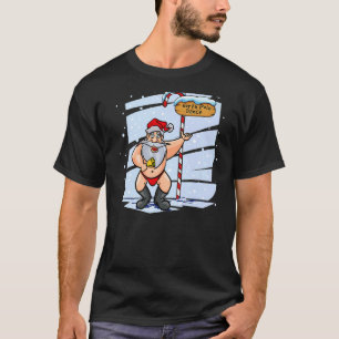 Funny Santa Claus Dancing Christmas Eve Xmas Premi T-Shirt