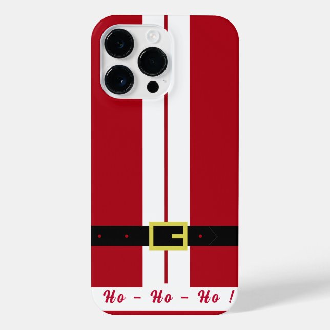 Funny Santa Claus Design Christmas iPhone Cases (Back)