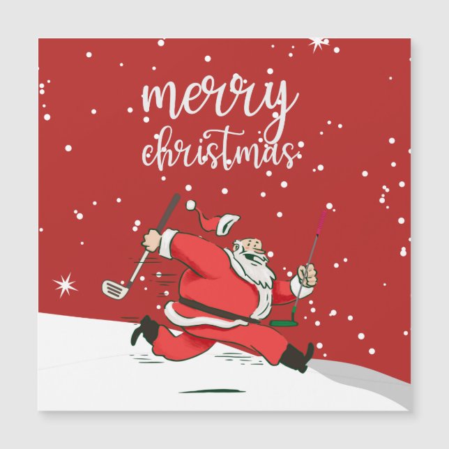 Funny Santa Claus  golf  gift for Merry Christmas  (Front)