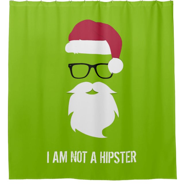 FUNNY SANTA CLAUS - I AM NOT A HIPSTER (Front)