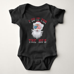 Funny Santa Claus - I Do It For The HO's Baby Bodysuit