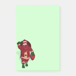 Funny Santa Claus Strawberry Farmer Post-it Notes