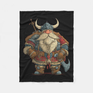 Funny Santa Claus Viking Costume For Boys And Girl Fleece Blanket