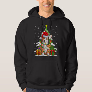 Funny Santa Corgi Dog Christmas Tree Gifts Xmas Ma Hoodie