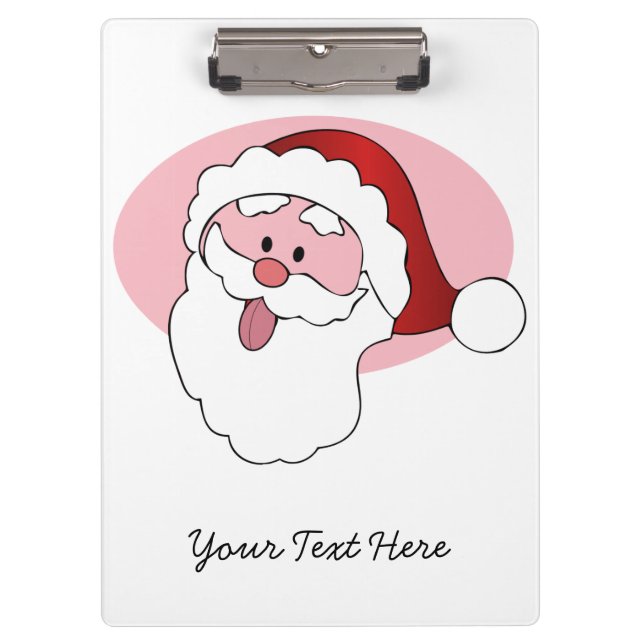 Funny Santa custom clipboard (Front)