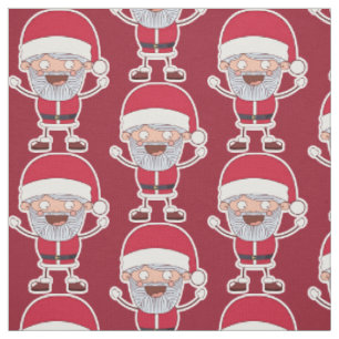 Funny Santa custom colour fabric