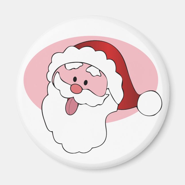 Funny Santa custom magnet (Front)