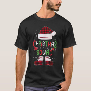 Funny Santa Dabbing Elf Christmas Squad Matching F T-Shirt