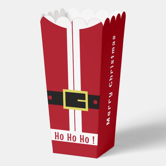 Funny Santa Design Christmas Popcorn Box (Front)