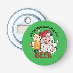 Funny Santa design for Christmas Bottle Opener
