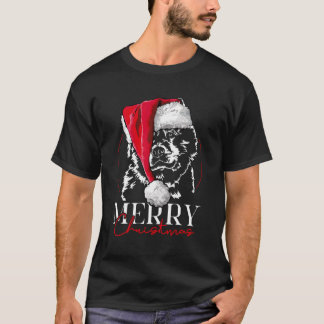 Funny Santa Eurasier Merry Christmas Dog Mom Gift  T-Shirt