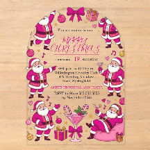 Funny Santa Friendsmas Christmas Party
