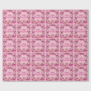 Funny Santa Friendsmas Christmas Party Wrapping Paper