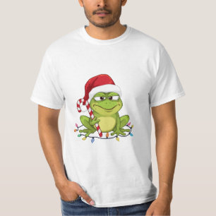 Funny Santa Frog Christmas Shirt - Cute Frog with