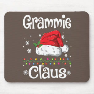 Funny Santa Grammie Claus Christmas Matching Famil Mouse Pad