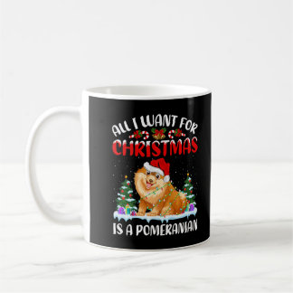 Funny Santa Hat All I Want For Christmas Is A Pome Coffee Mug