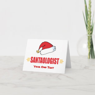 Funny Santa Hat Holiday Card