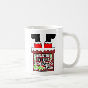 Funny Santa- I'm Fine. Everything is Fine Coffee Mug