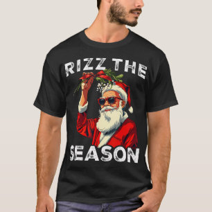 Funny Santa Meme Rizz The Season Joke Mens T-Shirt