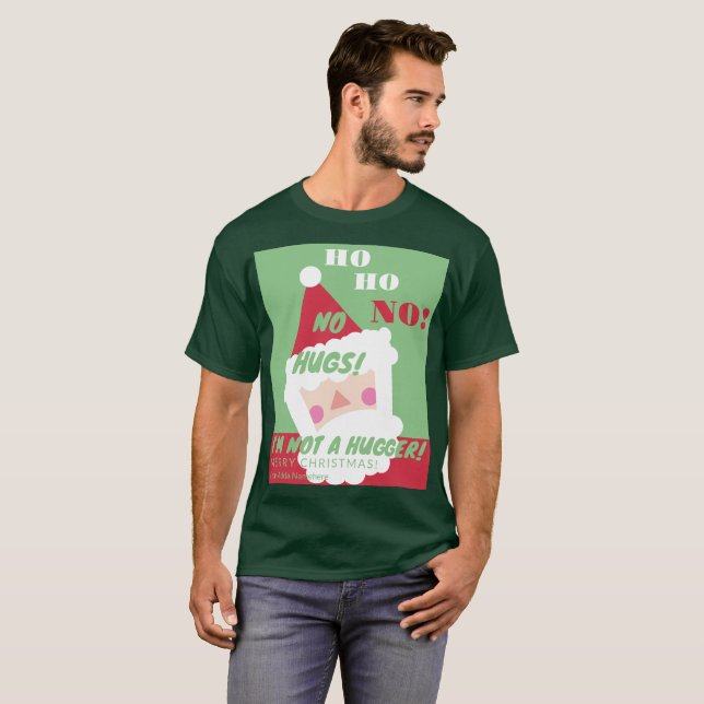 Funny Santa No Hugs Ugly Sweater (Front Full)