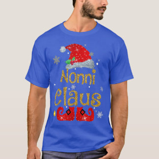 Funny Santa Nonni Claus Christmas Matching Family T-Shirt