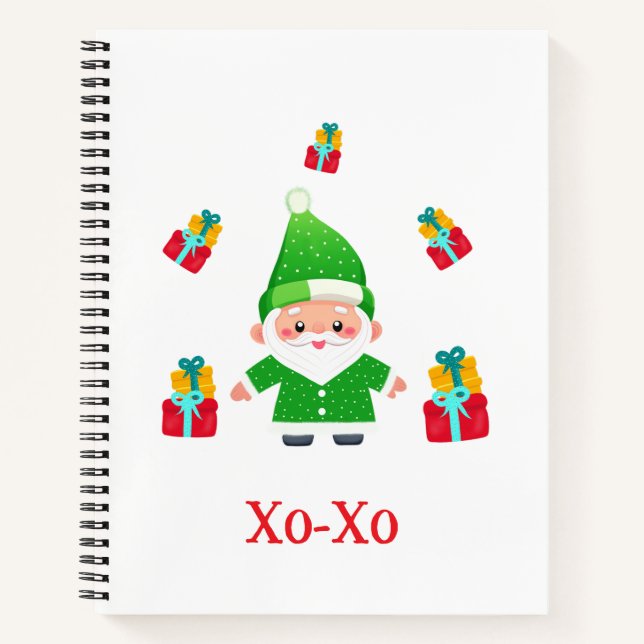 Funny Santa Notebook (Front)