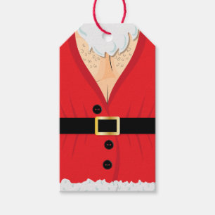 Funny Santa Novelty Christmas Gift Tags