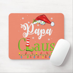 Funny Santa Papa Claus Christmas Matching Family Mouse Pad