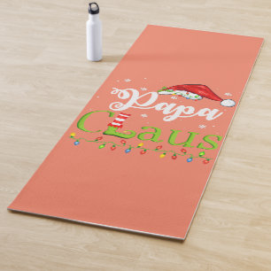 Funny Santa Papa Claus Christmas Matching Family Yoga Mat